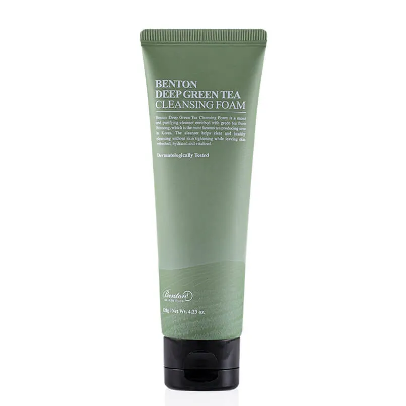 Очищающая пенка с зелёным чаем Benton Deep Green Tea Cleansing Foam 120 гр