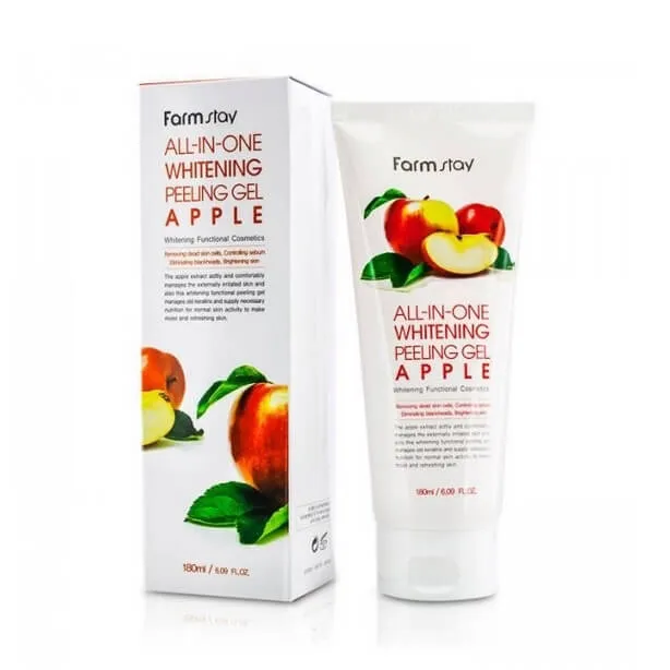 Пилинг-гель с экстрактом яблока FarmStay All-In-One Whitening Peeling Gel Apple 180 ml