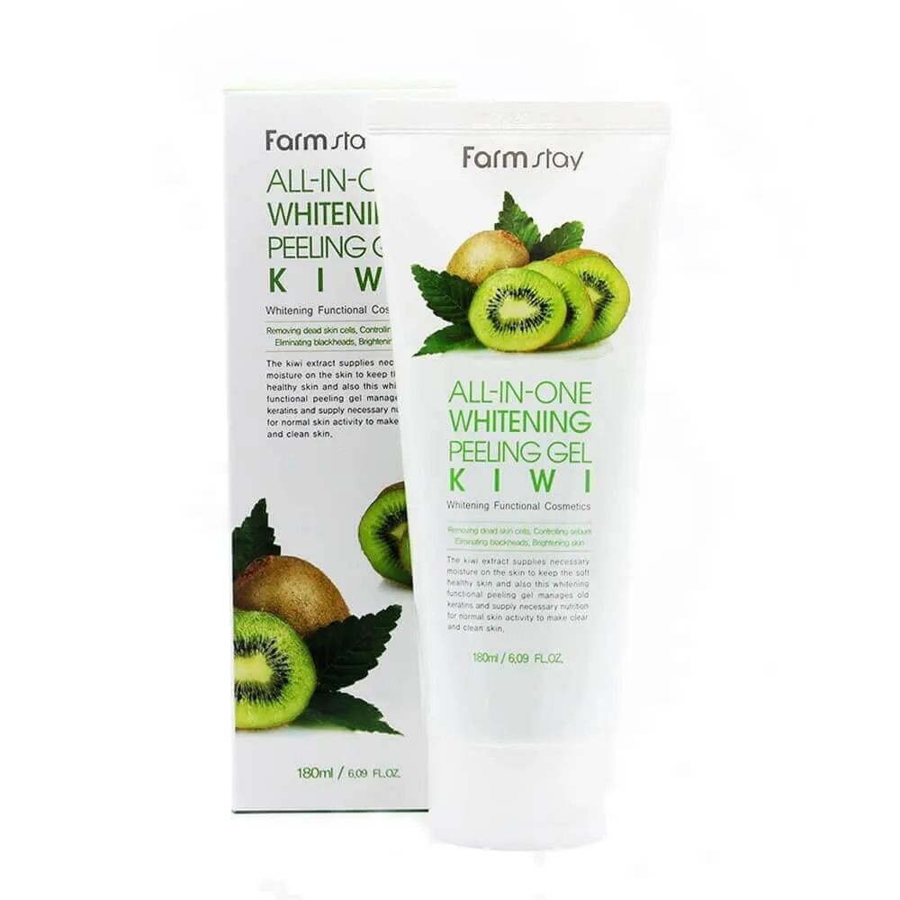 Пилинг-гель с экстрактом киви FarmStay All-In-One Whitening Peeling Gel Kiwi 180 ml