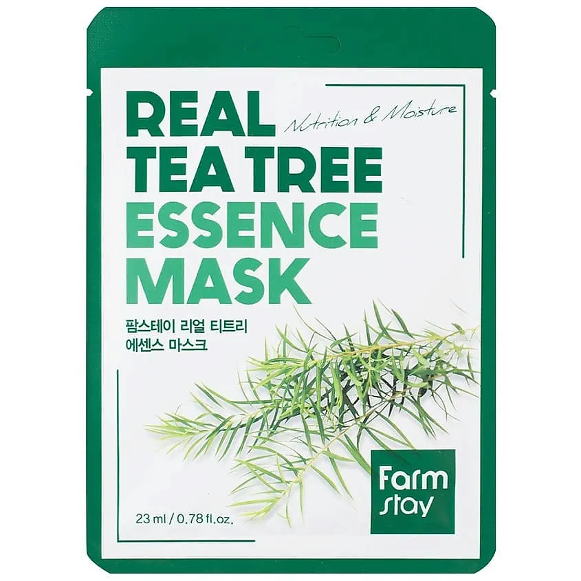 Маска для лица тканевая с экстрактом чайного дерева FarmStay Real Tea Tree Essence Mask 23 ml