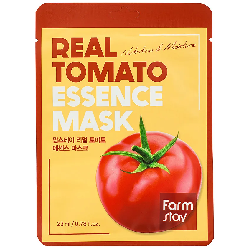 Маска для лица тканевая с экстрактом томата FarmStay Real Tomato Essence Mask 23 ml