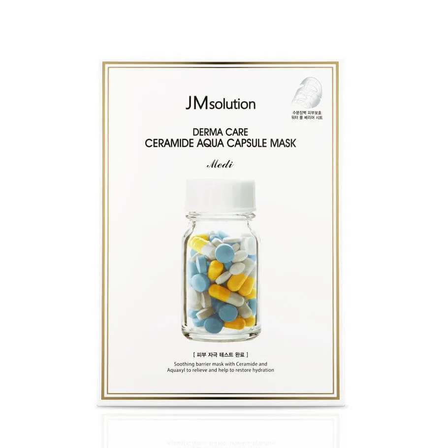 Восстанавливающая целлюлозная маска с церамидами JMsolution Derma Care Ceramide Aqua Capsule Mask 30 ml