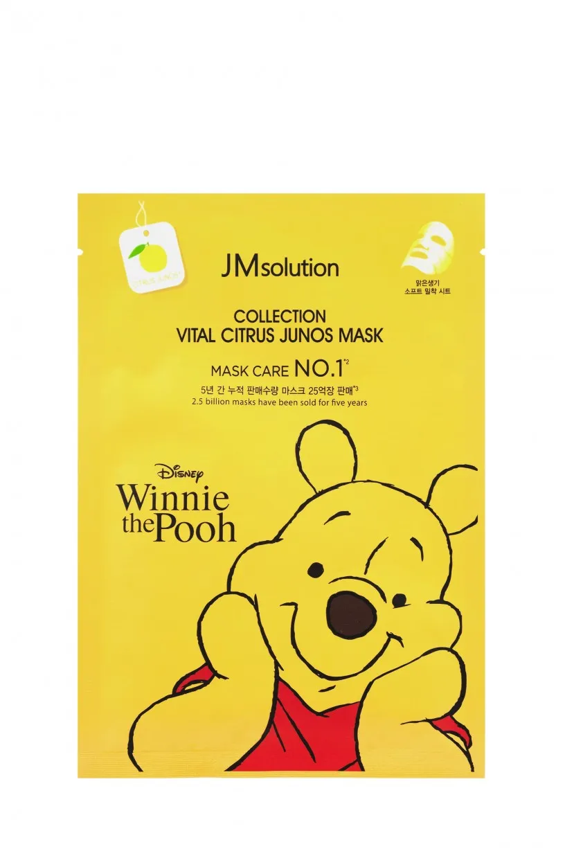 Маска тканевая с экстрактом юдзу JMsolution Disney Collection Vital Citrus Junos Mask 30 ml