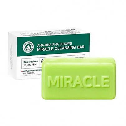 Очищающее мыло для проблемной кожи с кислотами Some By Mi AHA-BHA-PHA 30 Days Miracle Cleansing Bar 106 g