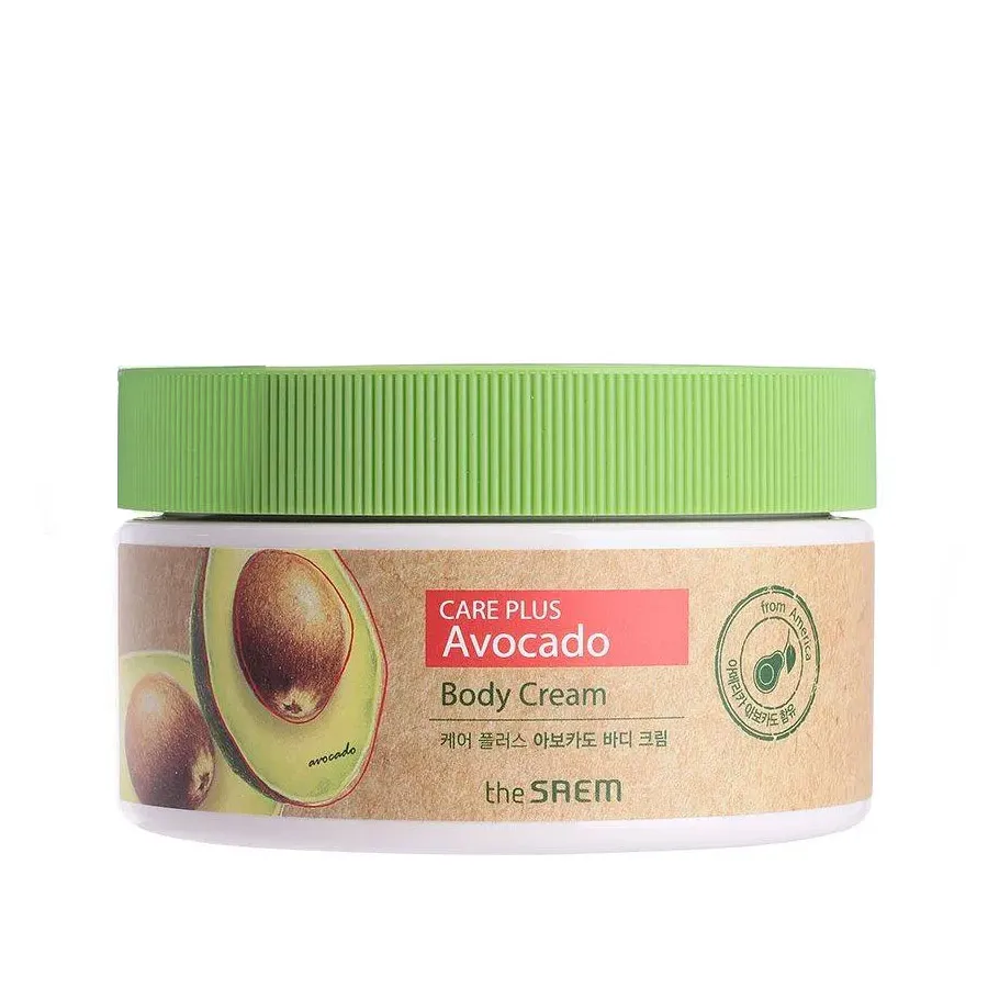 Питательный крем для тела с экстрактом авокадо The Saem Care Plus Avocado Body Cream 300 ml