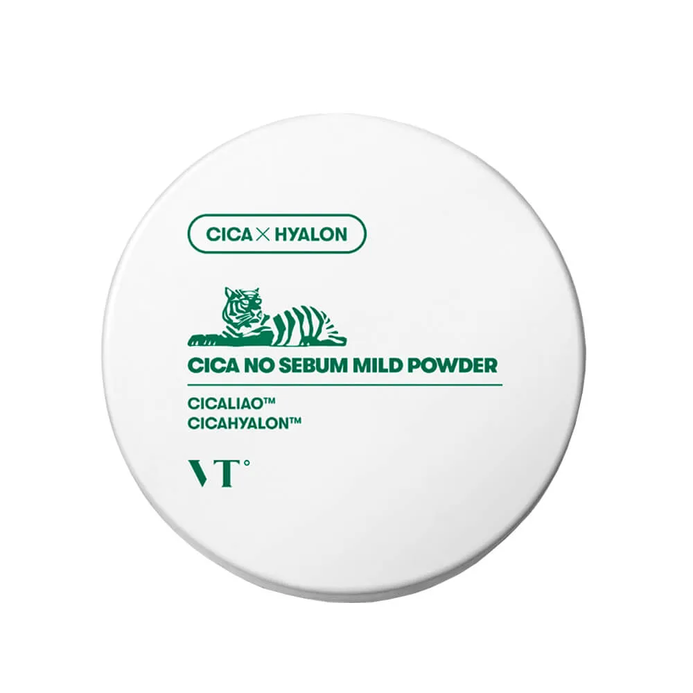 Рассыпчатая пудра с центеллой от жирного блеска VT Cosmetics Cica No Sebum Mild Powder 5 g