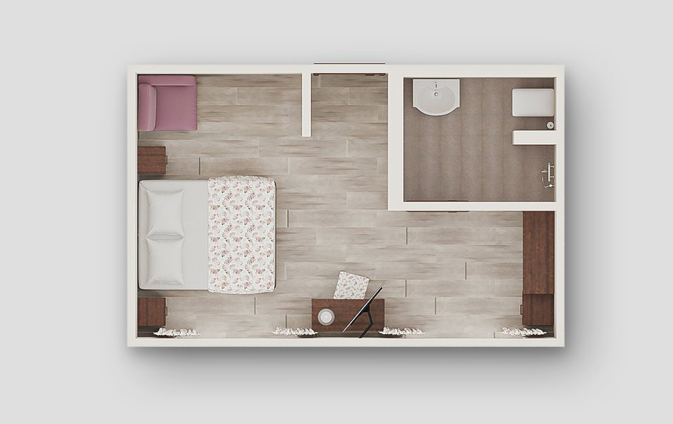 Standart Optimum  2-местный 1-комнатный STDОV