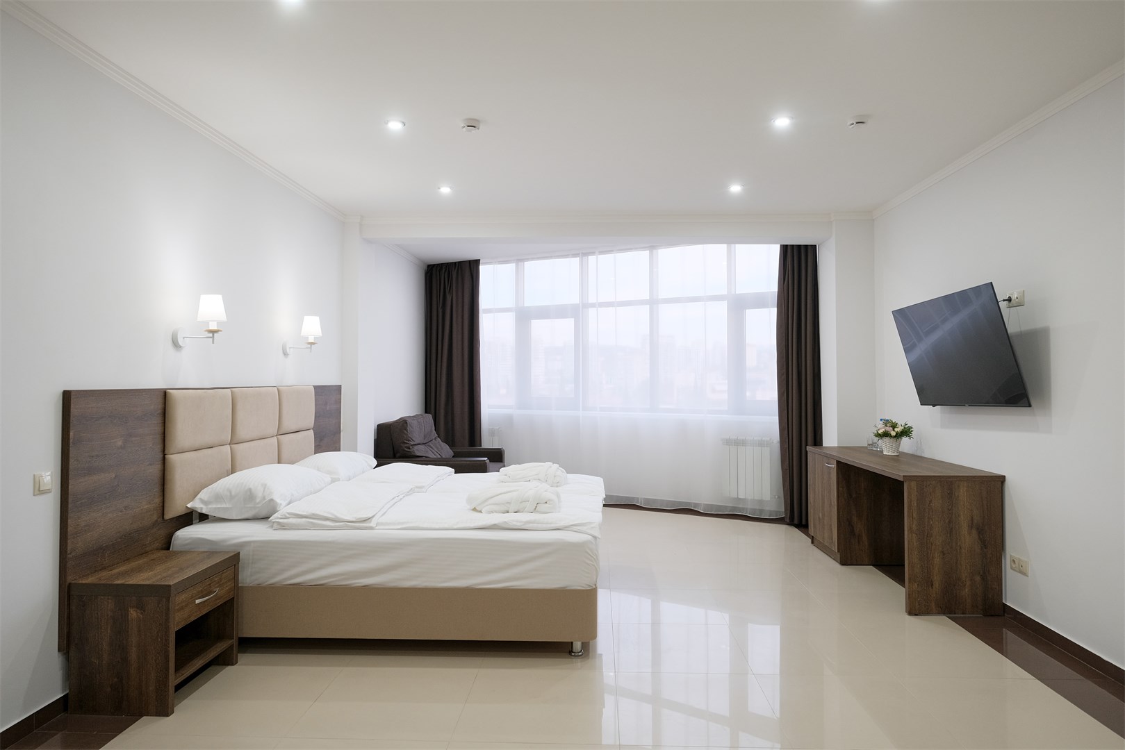 Люкс 2-местный 1-комнатный с кухней без балкона