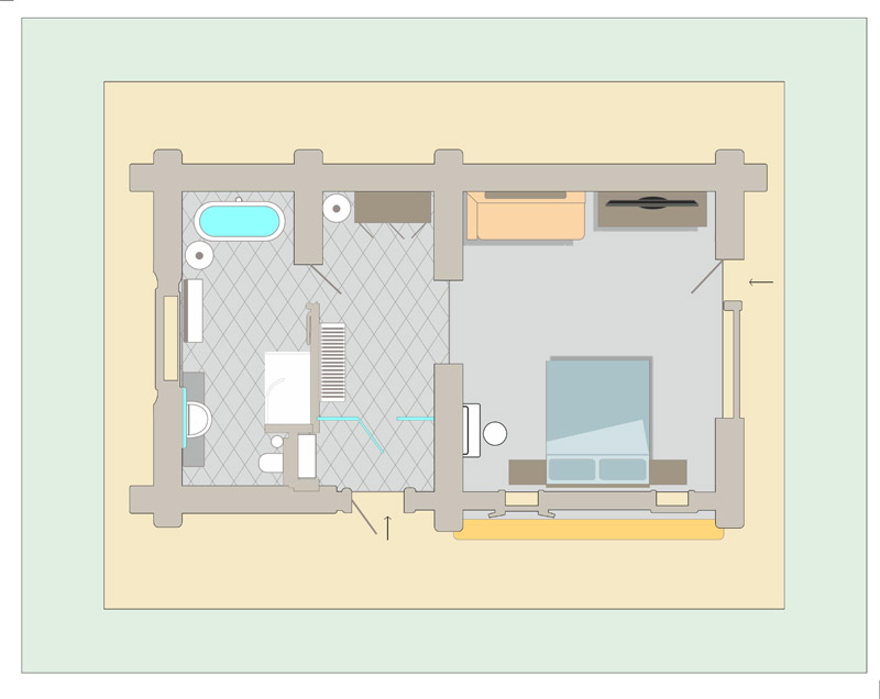 Посмотреть в галерее Шале Green chalet Люкс 2-местный