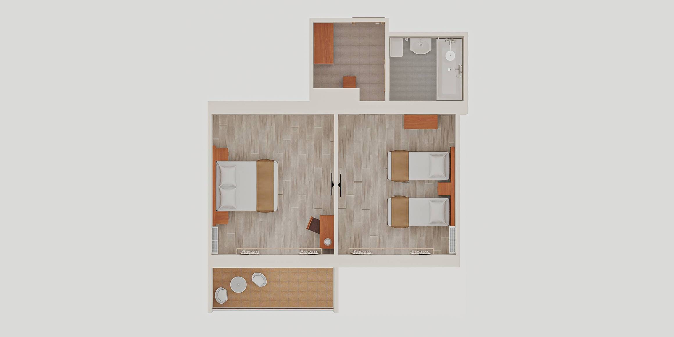 Family standart 4-местный 2-комнатный FmSt