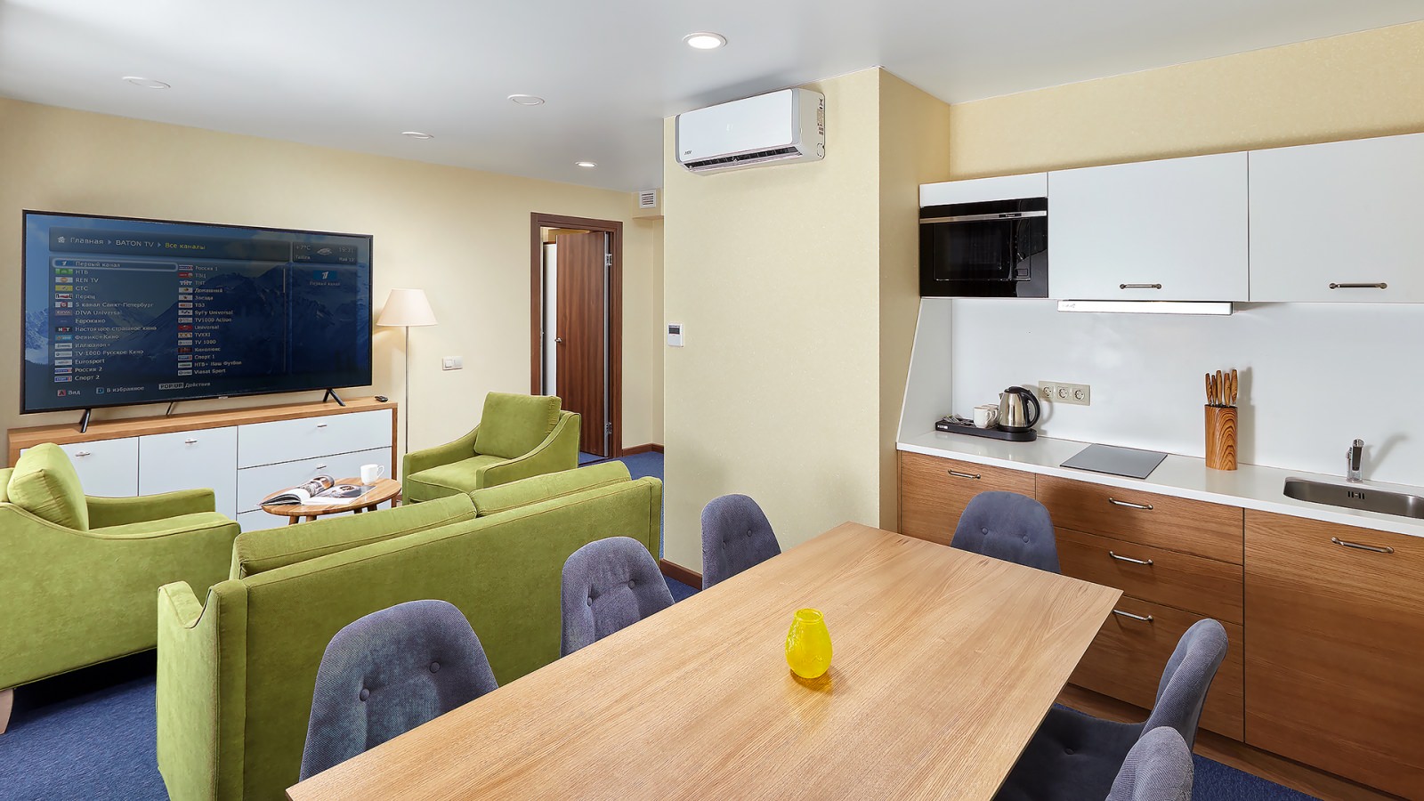 Апартаменты 2-местные 2-комнатные Апартаменты с кухней (корпус 5)