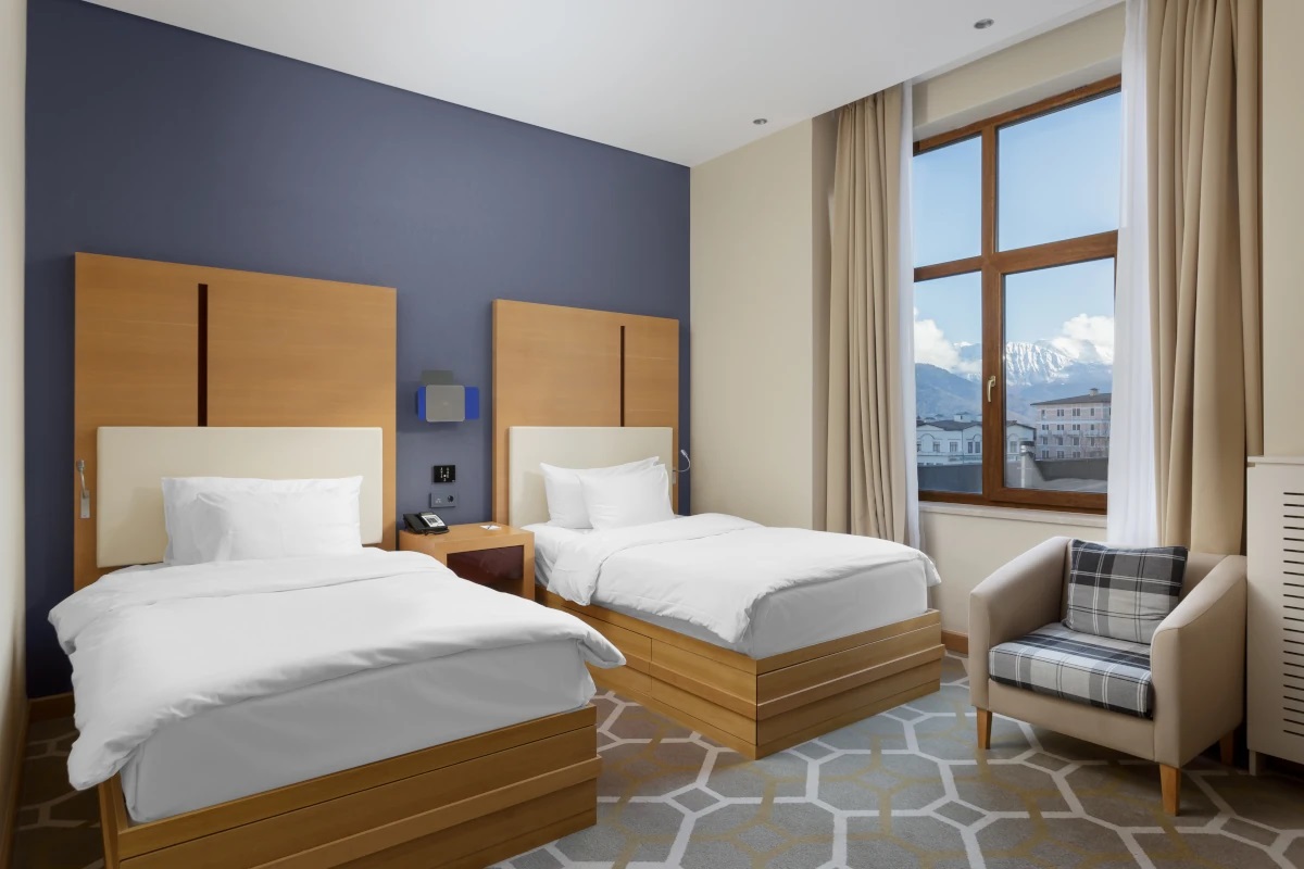 Супериор 2-местныйс с боковым видом на горы ТВИН