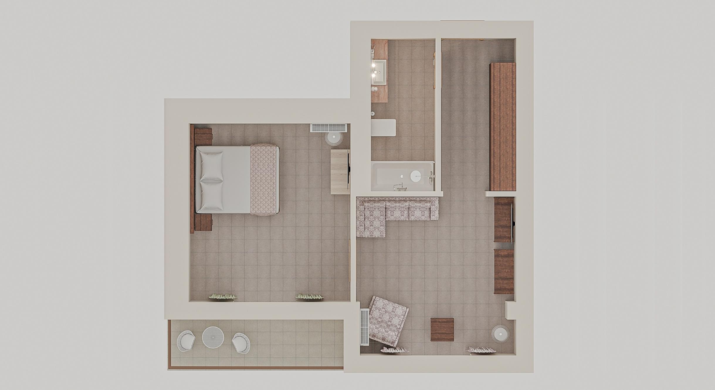 Посмотреть в галерее Suite 2-местный 2-комнатный SutSu