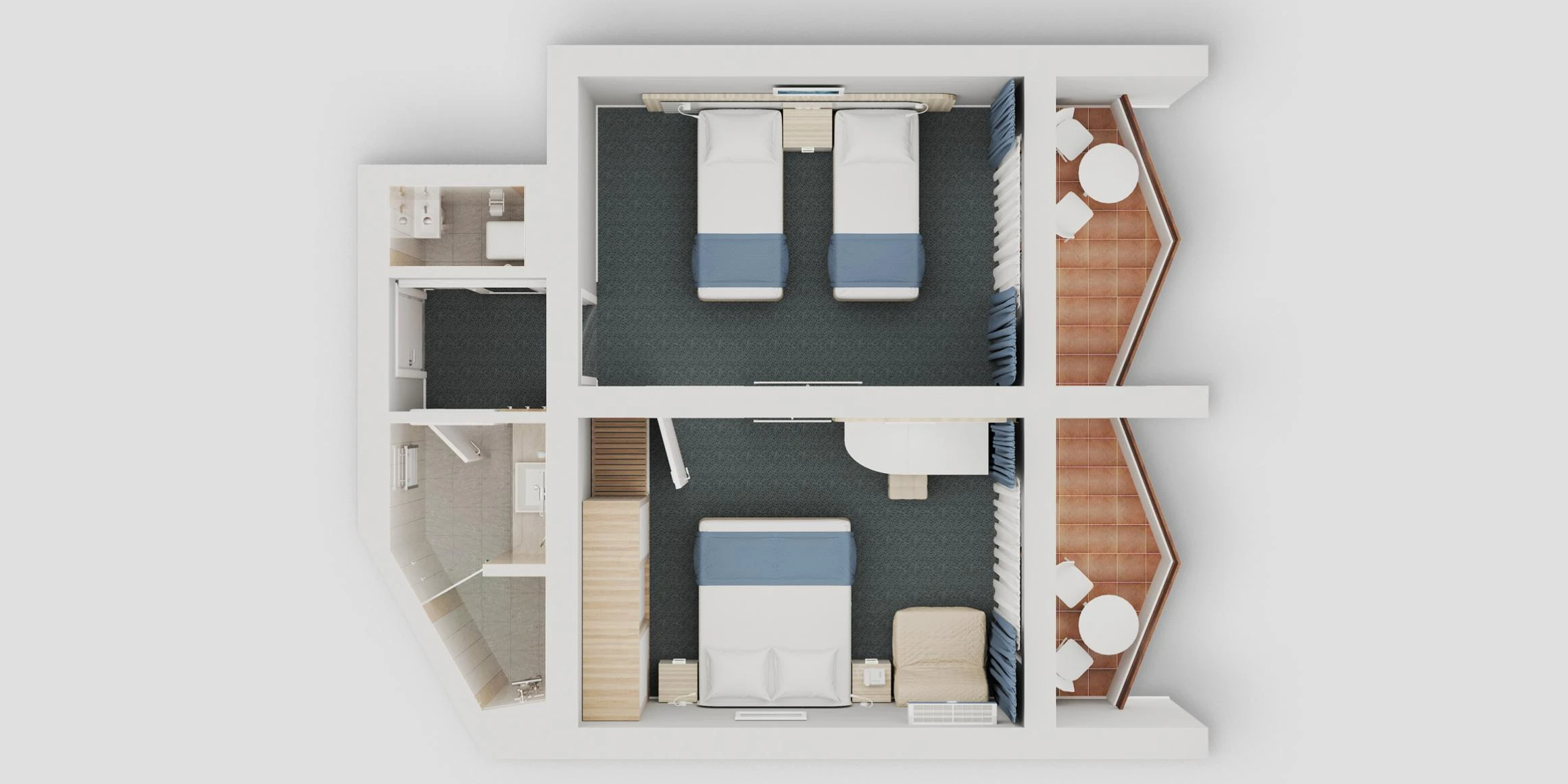 Family promo 4-местный 2-комнатный FmSPV