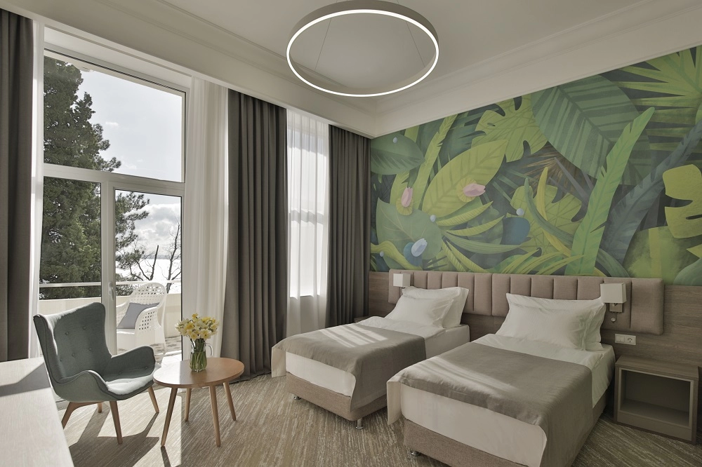 Посмотреть в галерее Comfort 2-местный 1-комнатный Side sea view-боковой вид на море, без балкона