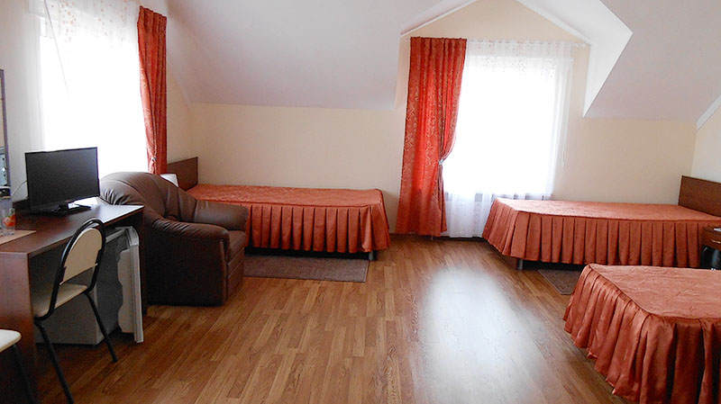 Стандарт 3-местный 1-комнатный