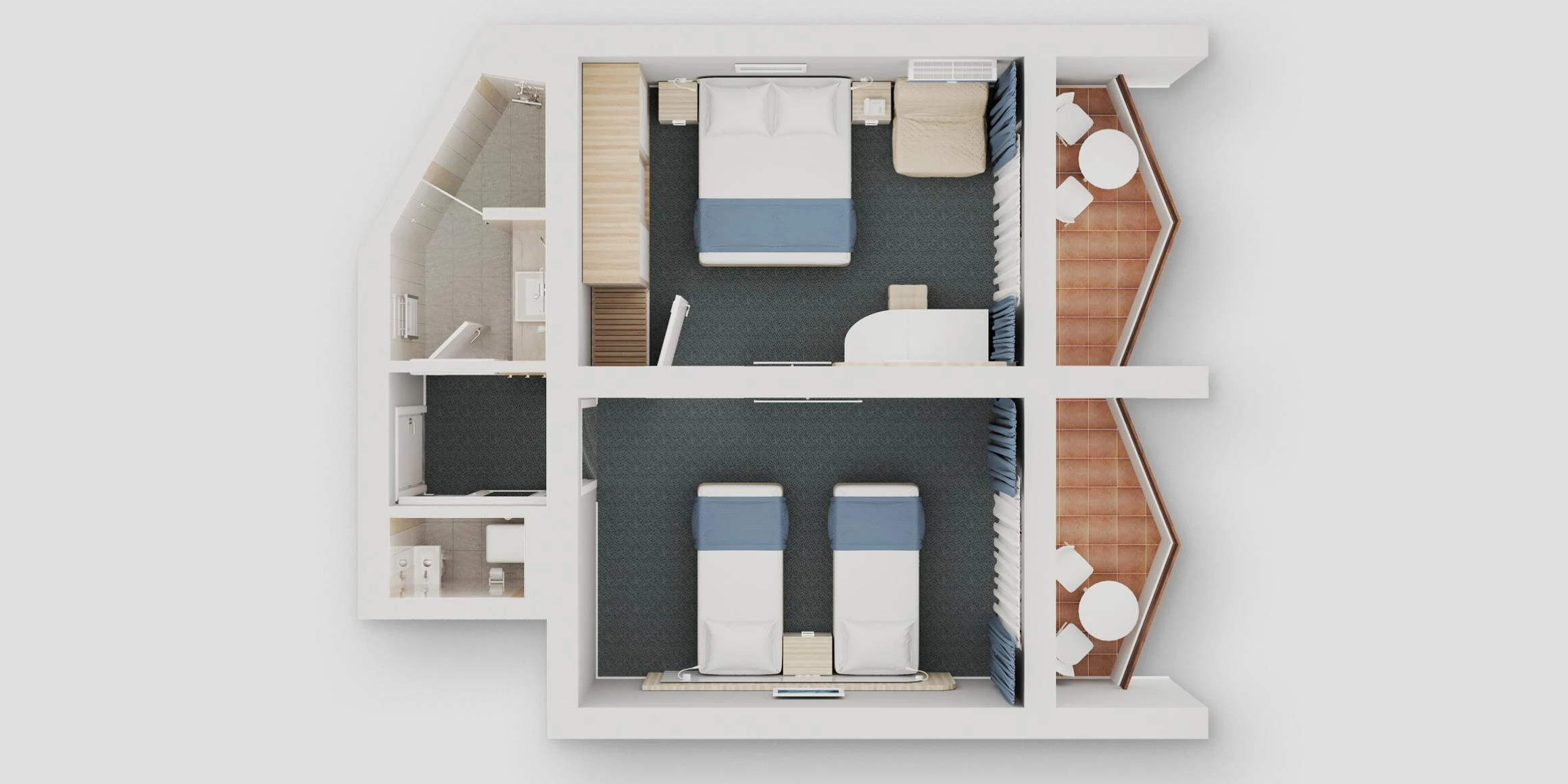 Family standart 4-местный 2-комнатный FmSt