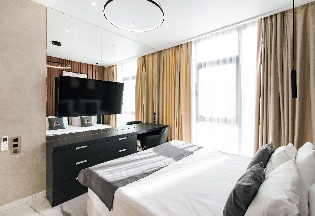 2-мест.(разм. в 4-мест.) апартаменты Luxe без балк. (2 спальни), 1 эт.