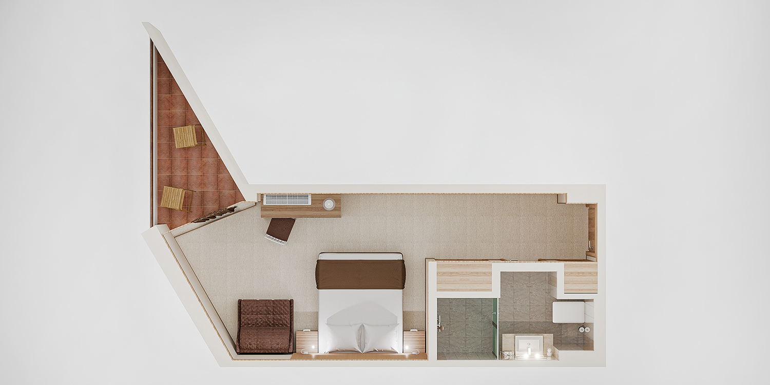 Посмотреть в галерее Standart 2-местный 1-комнатный STD