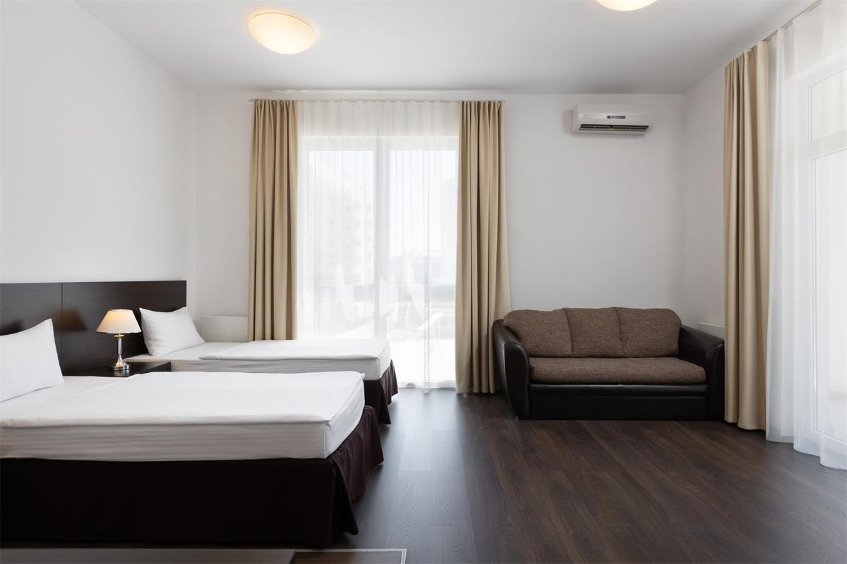 Апартаменты 2-местные 1 спальня МГН без кухни