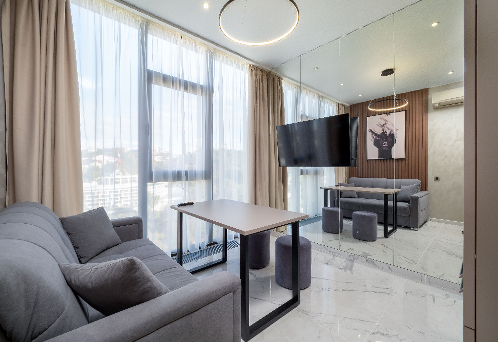 2-мест.(разм. в 4-мест.) апартаменты Luxe с балк. (2 спальни)