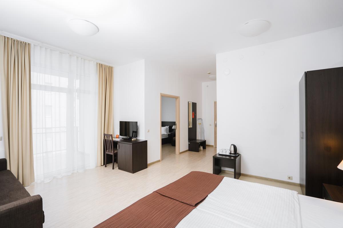 Апартаменты 2-местные 1 спальня МГН без кухни