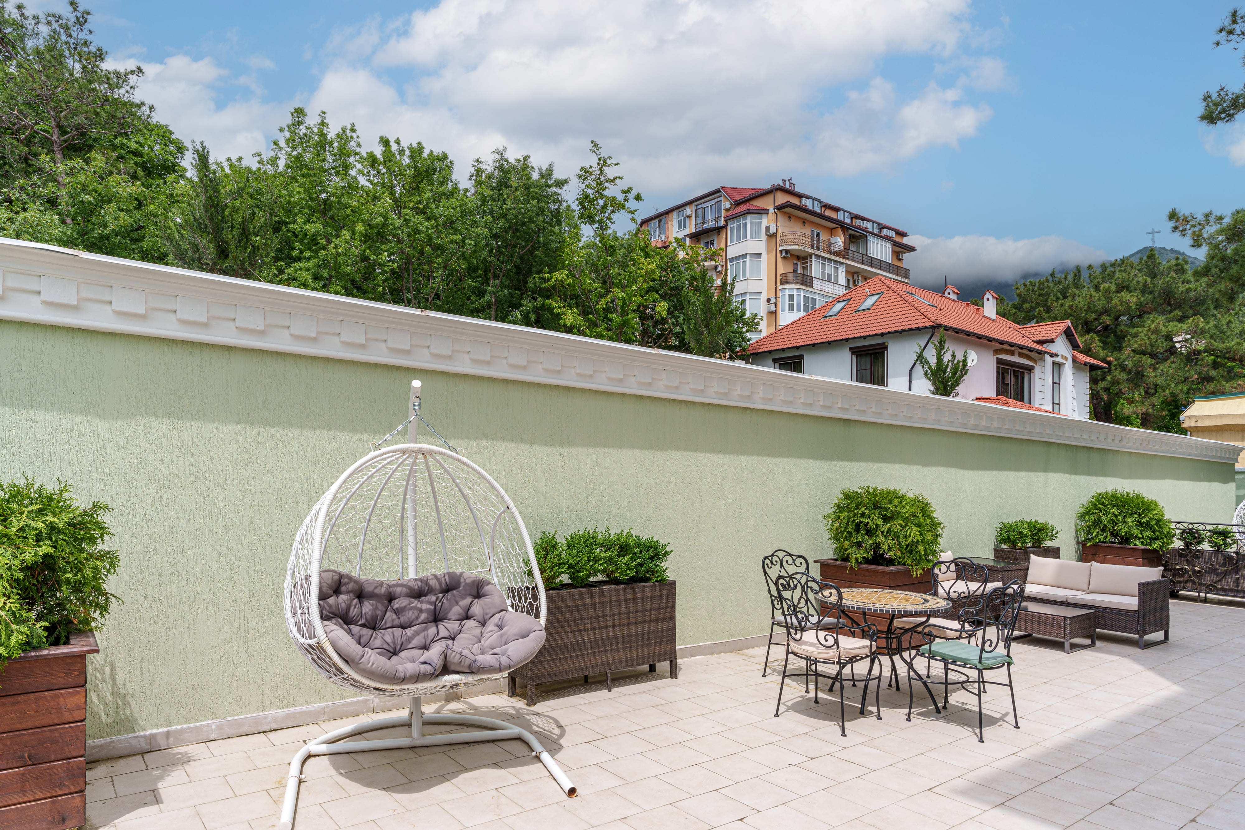 Апартаменты с 2 спальнями с террасой