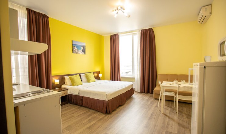 Апартаменты Апартаменты 4-х местные, вид на бассейн/горы (206,306,406,506)