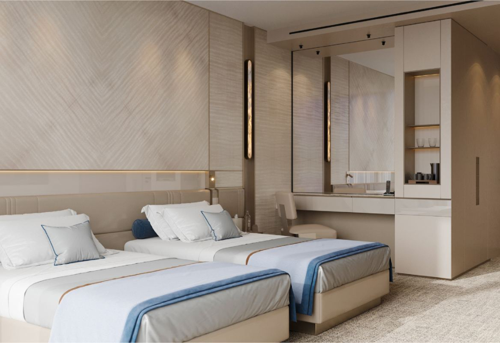 2-мест. Deluxe Comfort TWIN кровать-трансформер в одну (вид на горы)