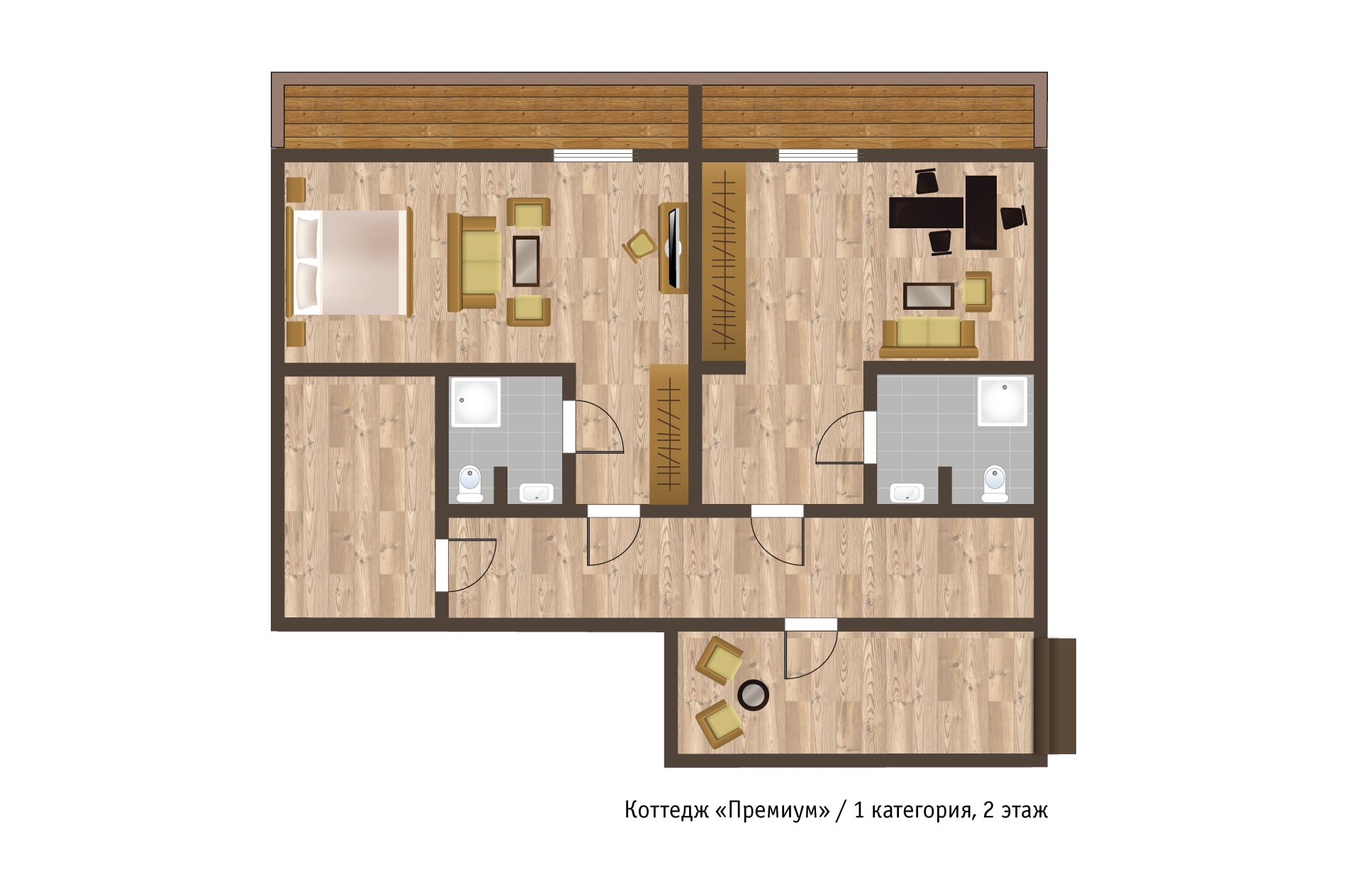 Коттедж 8-местный Премиум