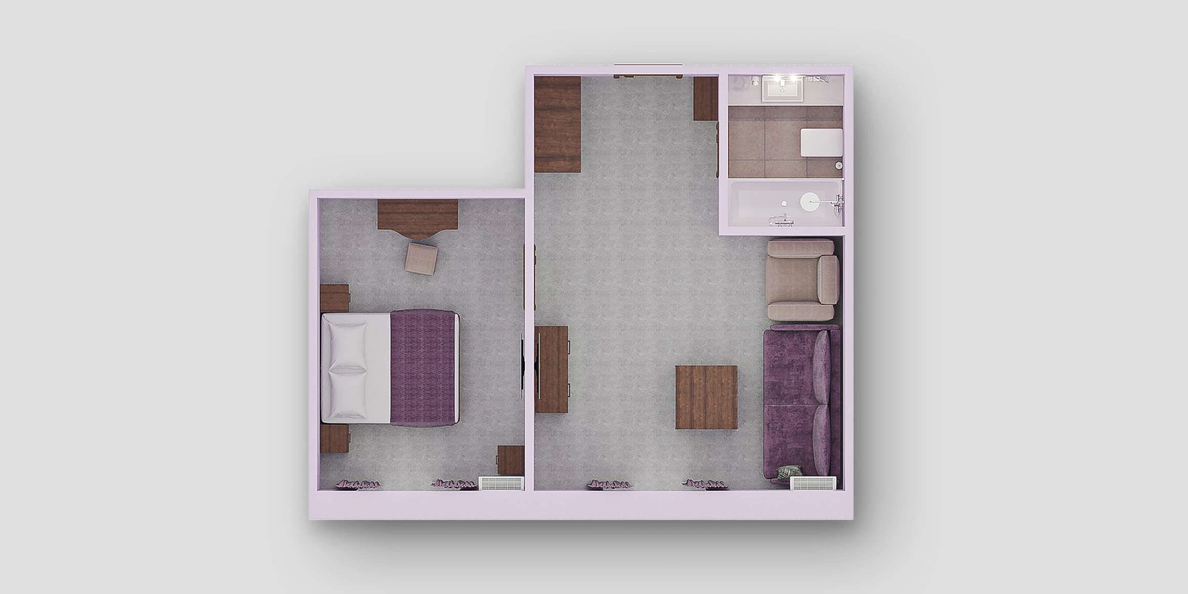 Посмотреть в галерее Suite Lavande 2-местный 2-комнатный SutL