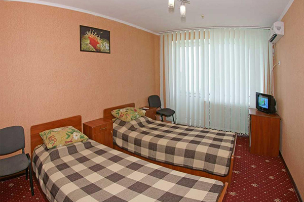 Посмотреть в галерее Стандартный 2-местный 1-комнатный вид на море, корпус Морской (5-этажный)
