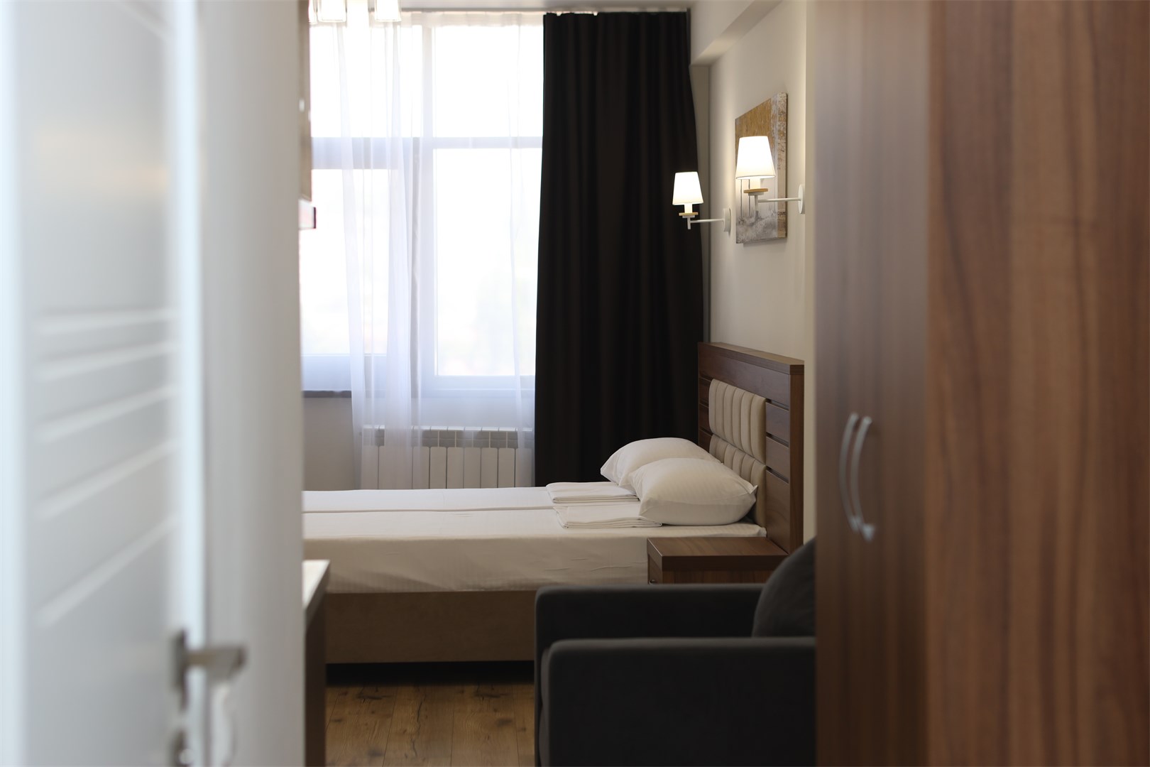 Студия Премиум 2-местный 1-комнатный с кухней без балкона