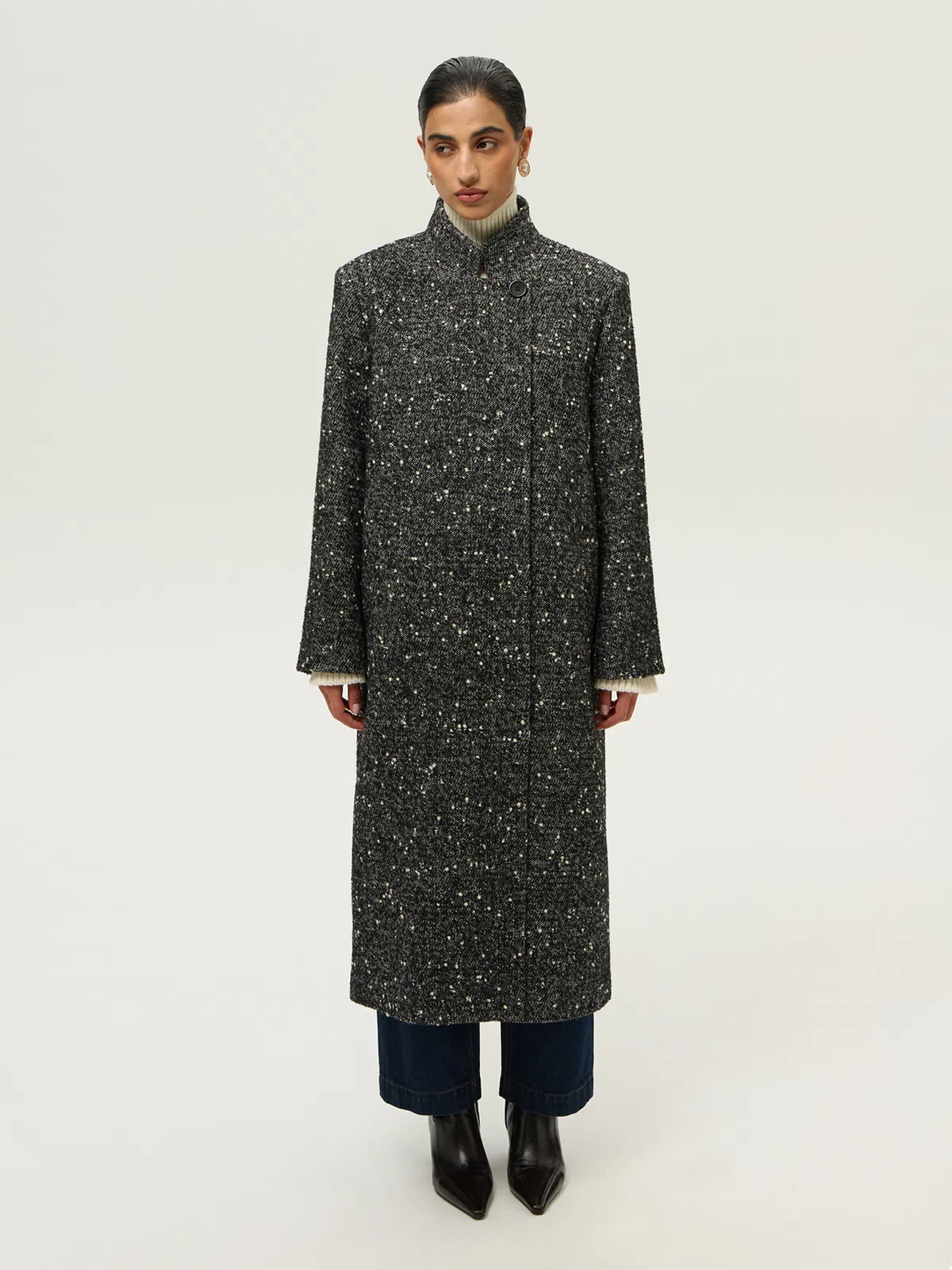 Пальто букле Max Mara на одной пуговице фото 3