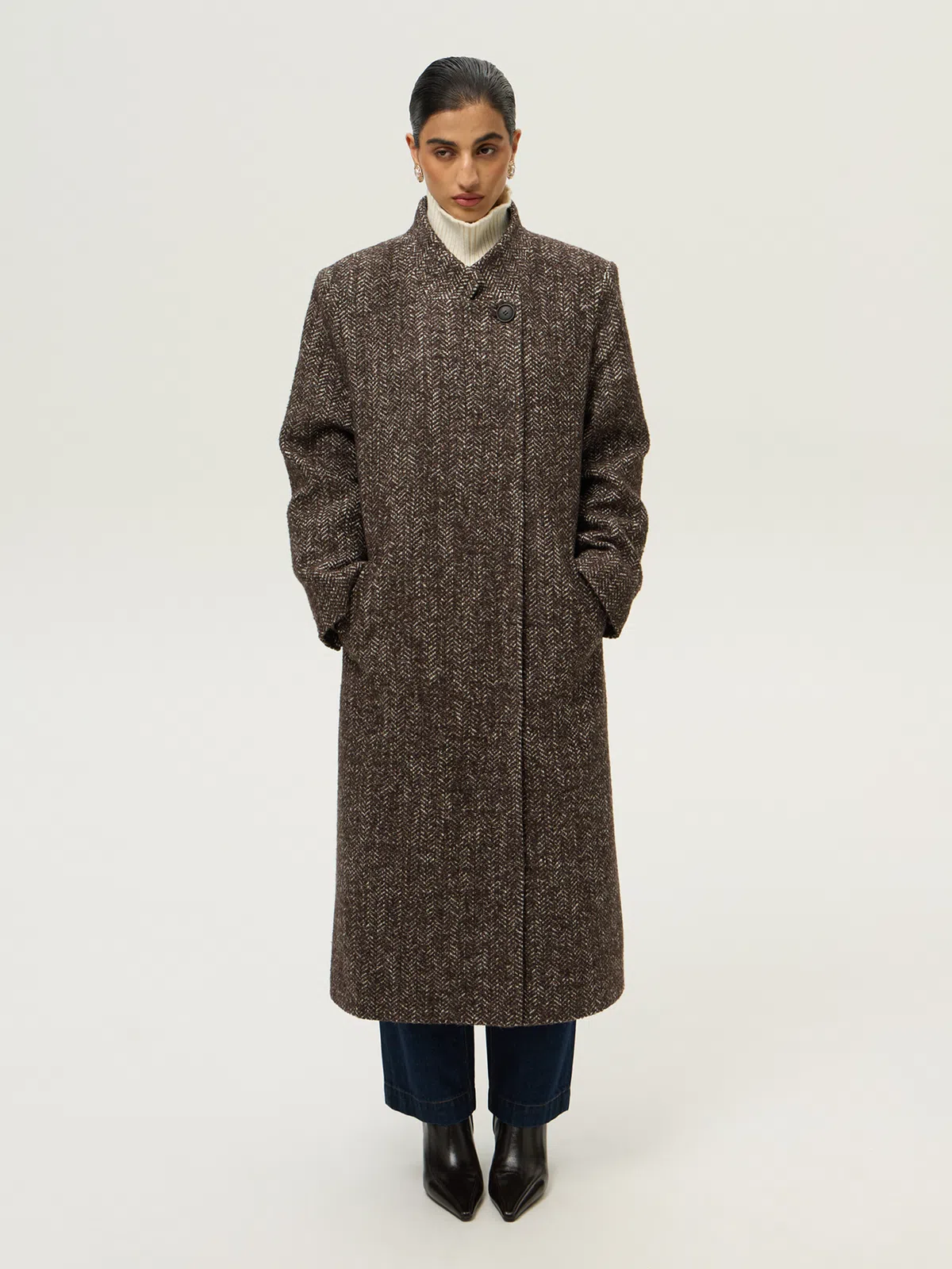 Пальто букле Max Mara на одной пуговице фото 3