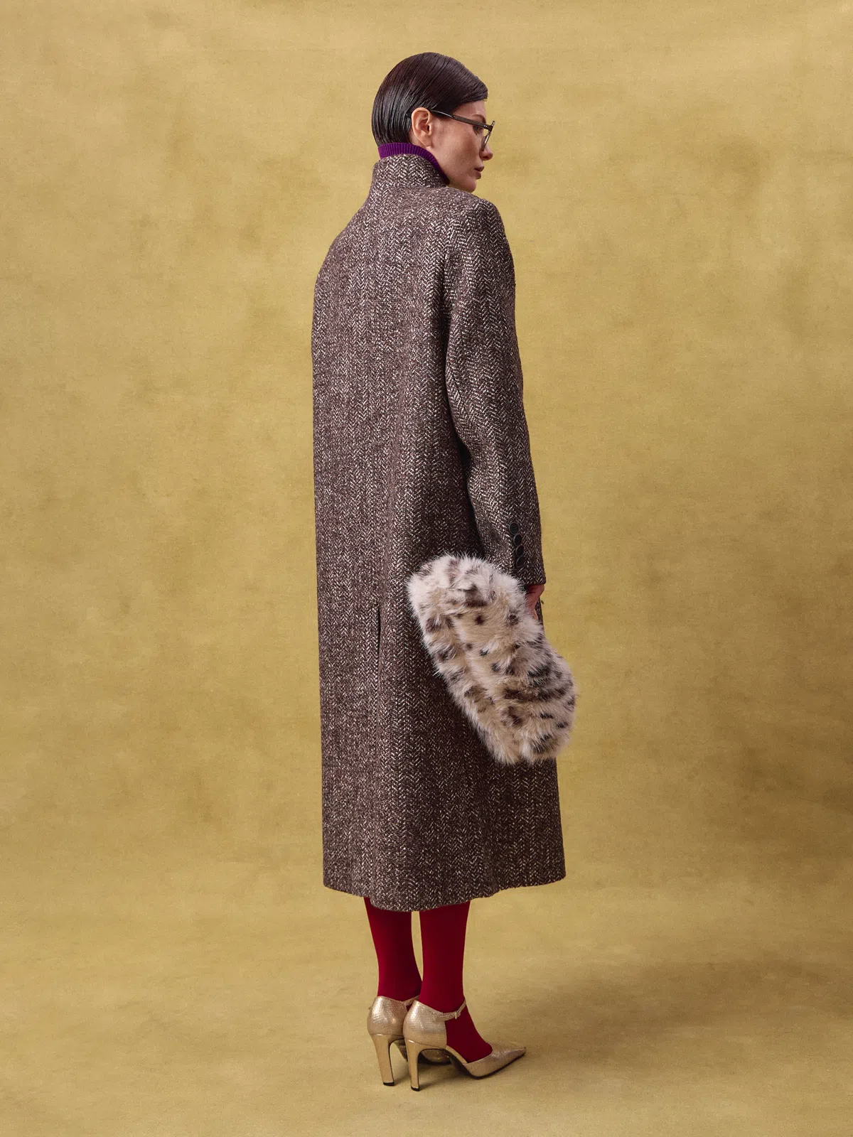 Пальто из твида Max Mara на одной пуговице фото 5
