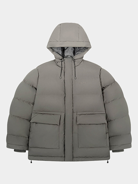 Пуховик HTF LOGO (размер S, цвет Серый)