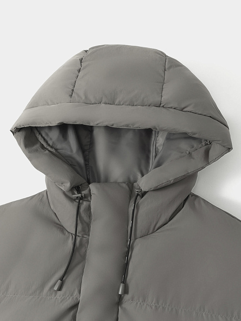 Пуховик HTF LOGO (размер S, цвет Серый)