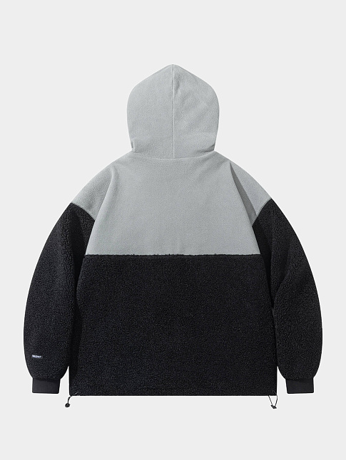 Худи LITTLE LAMB ZIP (размер S, цвет Черный-Серый)