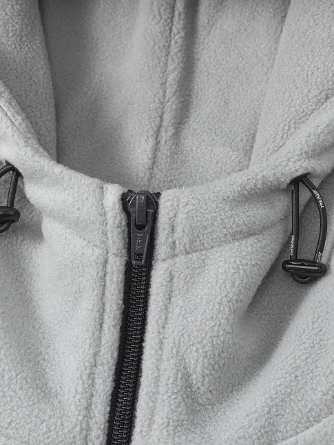 Худи LITTLE LAMB ZIP (размер S, цвет Черный-Серый)