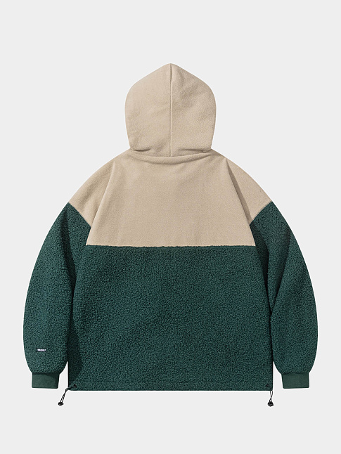 Худи LITTLE LAMB ZIP (размер S, цвет Бежевый-Зеленый)