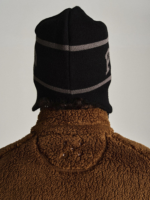 Шапка EARFLAP (размер one size, цвет Черный-Коричневый)