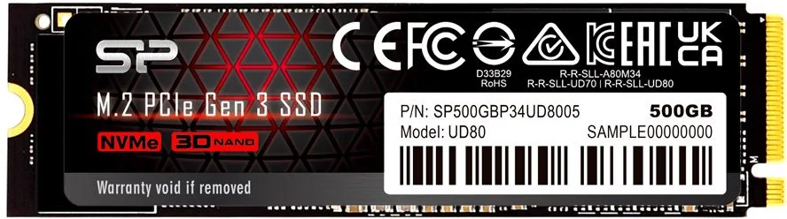 ТвердотельныйнакопительSSDSiliconPowerUD80250GbSP250GBP34UD8005