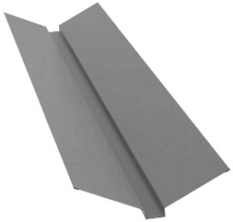 Планка ендовы верхней 95х80х95 0,5 Satin с пленкой RAL 7004 сигнальный серый (2м) изображение, детальные картинки товара