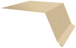 Планка капельник 100х55 0,45 PE с пленкой RAL 1014 слоновая кость (2м) изображение, детальные картинки товара