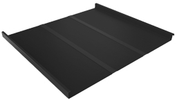 Фальц двойной стоячий Line Grand Line 0,5 GreenCoat Pural BT, matt с пленкой на замках RR 33 черный (RAL 9005 черный) изображение, детальные картинки товара