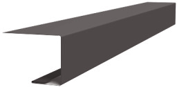 Планка завершающая для Кликфальц Pro 0,5 Velur X RR 32 темно-коричневый (2м) изображение, детальные картинки товара