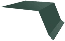 Планка капельник 100х55 0,45 PE с пленкой RAL 6005 зеленый мох (3м) изображение, детальные картинки товара