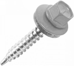 Саморез кровельный Daxmer 4,8х35 RAL 9006 (250) сверло №1 изображение, детальные картинки товара
