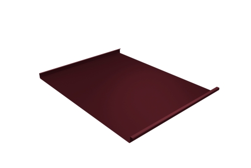 Фальц двойной стоячий Line 0,5 Satin Мatt на замках RAL 3005 красное вино изображение, детальные картинки товара